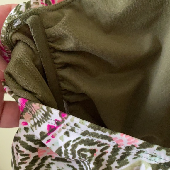 Neon Tribal Print High Neck Halter Bikini Top 3X - Picture 3 of 4